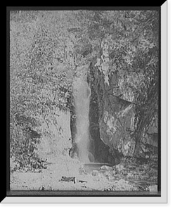 Historic Framed Print, Falls of Song, Ossipee Mt. Park, Lake Winnipesaukee, N.H.,  17-7/8" x 21-7/8"