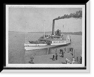 Str. Mt. Washington landing at Weirs, N.H. Classic, Vintage Print