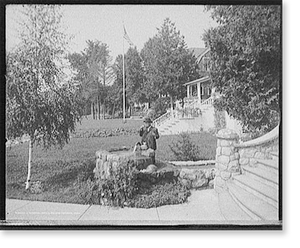 Historic Photo Print - Wequetonsing, Michigan - A Flowing well