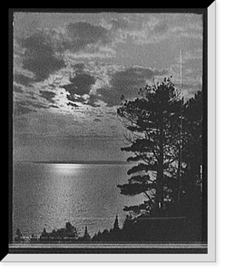 Historic Framed Print, Sunset from Mackinac Island, Mich. - 2,  17-7/8" x 21-7/8"