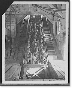 Antique Working Life - Calumet, Michigan - Just up, Hecla and Hecla