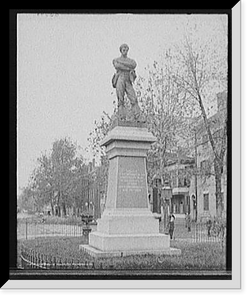 Historic Framed Print, Confederate monument, Alexandria, Va.,  17-7/8" x 21-7/8"