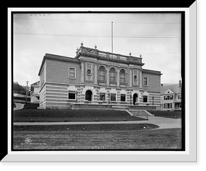Historic Framed Print, The Library, Adams, Mass.,  17-7/8" x 21-7/8"