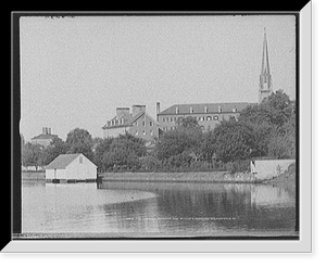 The Carroll Mansion and St. Mary's from the Spa Creek, Annapolis, Md, Antique Wall Art