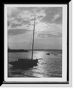 Historic Framed Print, Sunset off Fort McHenry, Baltimore, Md.,  17-7/8" x 21-7/8"