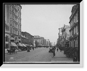 Historic Framed Print, F St., Washington, D.C.,  17-7/8" x 21-7/8"