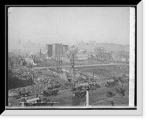 Historic Framed Print, Nob Hill from roof of Ferry P.O., San Francisco, Cal.,  17-7/8" x 21-7/8"