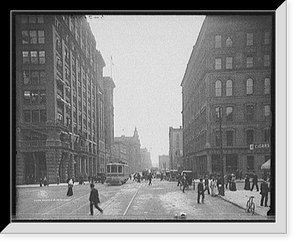 Historic Framed Print, Griswold St., Detroit, Mich.,  17-7/8" x 21-7/8"