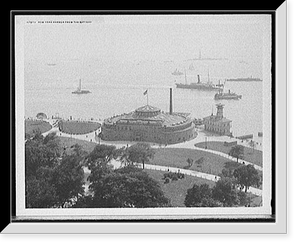 New York harbor from the Battery Classic, Vintage Print