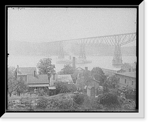 Historic Framed Print, Poughkeepsie bridge, Poughkeepsie, N.Y. - 2,  17-7/8" x 21-7/8"