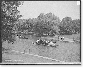 Historic Photo Print - Boston, Massachusetts - Swan boats, Public