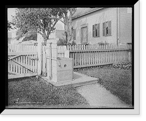 Historic Framed Print, The Fountain well, Marblehead, Mass.,  17-7/8" x 21-7/8"