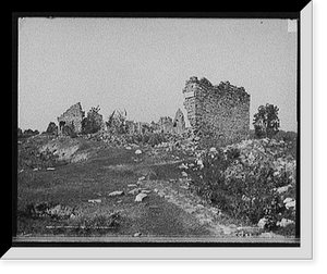 Historic Framed Print, Fort Ticonderoga from S.E., Lake Champlain, N.Y.,  17-7/8" x 21-7/8"