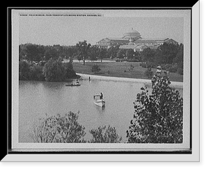 Historic Framed Print, Field Museum from tower of life saving station, Chicago, Ill.,  17-7/8" x 21-7/8"