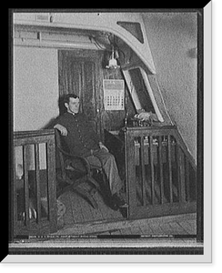 Historic Framed Print, U.S.S. Brooklyn, First Sergeant, Marine Corps,  17-7/8" x 21-7/8"