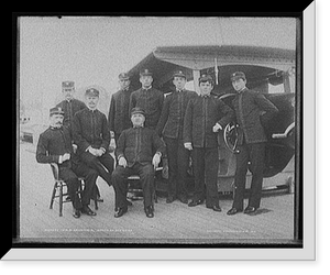 Historic Framed Print, U.S.S. Columbia, group of officers,  17-7/8" x 21-7/8"