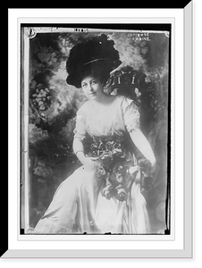 Historic Framed Print, Gertrude Bodine seated,  17-7/8" x 21-7/8"