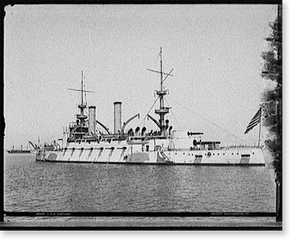 Vintage Nautical Print - Battleships - U.S.S. Kentucky (3)