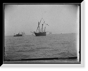 Vintage Photo Print - Spanish caravel Nina - Historic Wall Art Gift