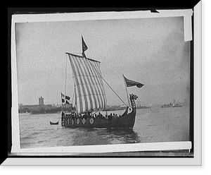 Historic Framed Print, The Viking ship - 2,  17-7/8" x 21-7/8"