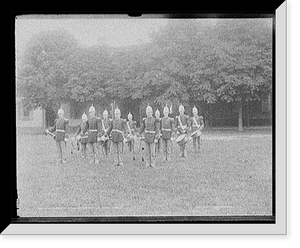 Historic Framed Print, Marine band at Brooklyn Navy Yard,  17-7/8" x 21-7/8"