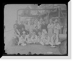 Group on U.S.S. Nahant, New York Naval Reserves, Antique Poster