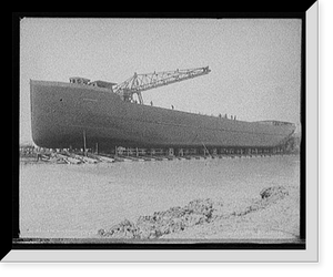 Historic Framed Print, Str. R.W. England on the ways, Great Lakes Eng. Co. [i.e. Engineering Works], May 5, 1904,  17-7/8" x 21-7/8"