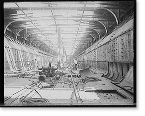 Vintage Building Photo - Str. Wm. E. Corey, interior of hold