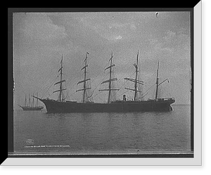 Sailing ship R.C. Rickmers, broadside, Antique Poster