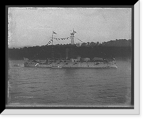Historic Framed Print, U.S. battleship Wisconsin,  17-7/8" x 21-7/8"