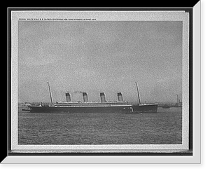 White Star Line S.S. Olympic entering New York Harbor on first trip Classic, Vintage Poster