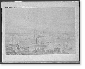 Vintage Photo Print - Detroit - in and Str, 1820 - Vintage Wall Art Gift