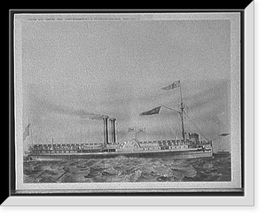 Str. Empire, 1844, first steamer in U.S. exceeding 1000 tons, 260 x 36 x 15 ft, Vintage Poster