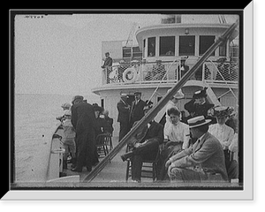 Historic Framed Print, [Passengers aboard the Martinique, New Haven],  17-7/8" x 21-7/8"