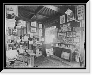 Historic Framed Print, Interior, El Unico, St. Augustine, Fla.,  17-7/8" x 21-7/8"