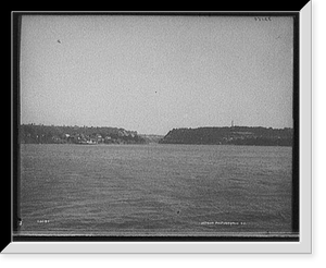 Niagara River at Queenston, New York, Antique Print