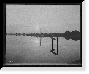 Historic Framed Print, [Evening on the Potomac, Washington, D.C.],  17-7/8" x 21-7/8"