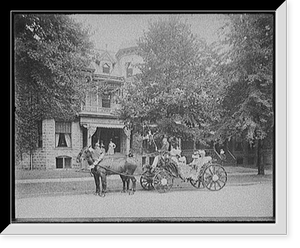 Bi-centenary celebration, floral parade, carriage of Mrs. S.M. Dudley, Detroit, Mich, Antique Wall Art