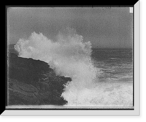 Surf at Otter Cliffs, Mt. Desert Island, Me, Vintage Print