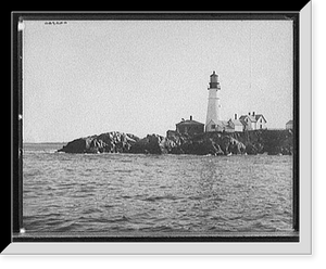 Historic Framed Print, [Portland Head Light, Portland, Maine],  17-7/8" x 21-7/8"