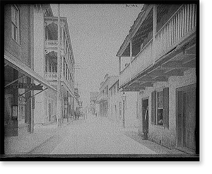 Vintage Photo Print - St. Augustine, Florida - St. George St