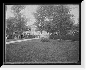 Historic Framed Print, [University of Michigan, Commencement Day, Senior Parade],  17-7/8" x 21-7/8"
