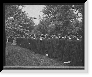 Historic Framed Print, [Commencement day, senior parade, University of Michigan] - 2,  17-7/8" x 21-7/8"