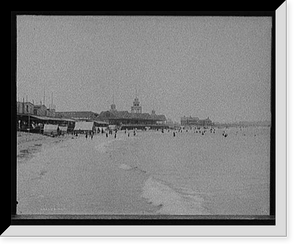Bathing beach, Narragansett Pier, R.I. - 3, Vintage Wall Art