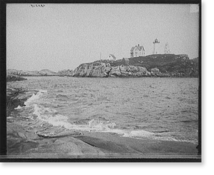 Vintage Photo Print - York, Me., the Nubble - Framed Wall Art Gift Idea