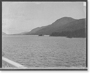 Vintage Landscape - Lake George - Black Mountain from Red Rock Point
