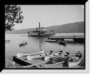 Boat house at Roger's Slide, Lake George, N.Y, Historic Reproduction