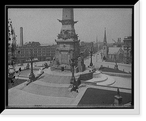 Army & Navy (Soldiers' and Sailors') Monument, the base, Indianapolis, Ind, Historic Print
