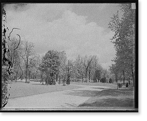 Antique Scenic Print - Columbus - View in Franklin Park, Ohio