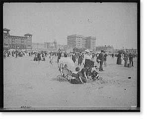 Historic Landscape - Atlantic City - On the beach, N.J